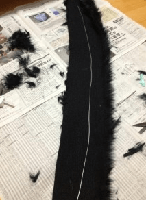 ハロウィン仮装黒猫手作り猫のしっぽ9