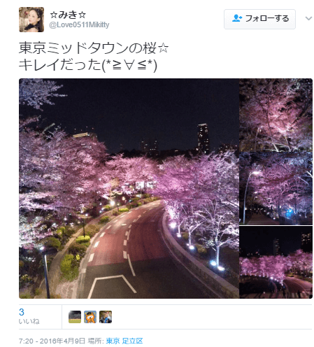 東京ミッドタウン口コミ桜