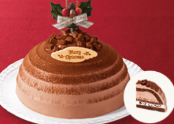 チョコボンブクリスマスケーキ