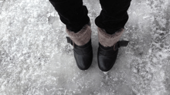 氷道と靴